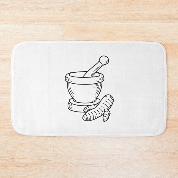 Item preview, Turmeric Root Beside Stone Grinder designed and sold by rasagamastore.