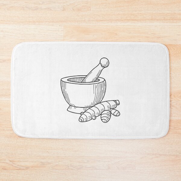 Item preview, Turmeric Root Near Traditional Stone Grinder designed and sold by rasagamastore.
