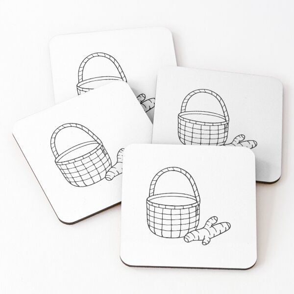 Item preview, Turmeric Root Beside Woven Basket designed and sold by rasagamastore.