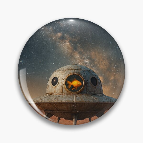 Item preview, Alien Spaceship with Goldfish Pilot designed and sold by Phil Perkins.