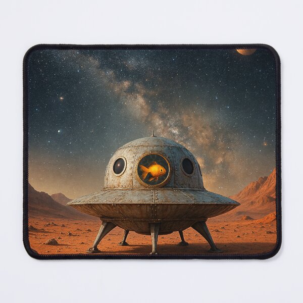 Item preview, Alien Spaceship with Goldfish Pilot designed and sold by Phil Perkins.