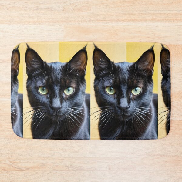 Item preview, Animals - Black Cat with Green Eyes, Mysterious and Captivating Gaze designed and sold by DoodyPets.