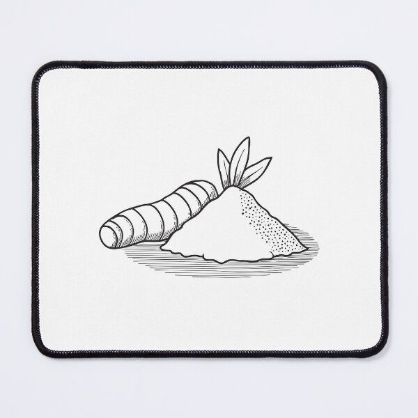 Item preview, Turmeric Root Beside Spilled Turmeric Powder designed and sold by rasagamastore.