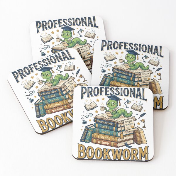 Item preview, Professional Bookworm Funny Book Lover Design designed and sold by Pixel Analytics.