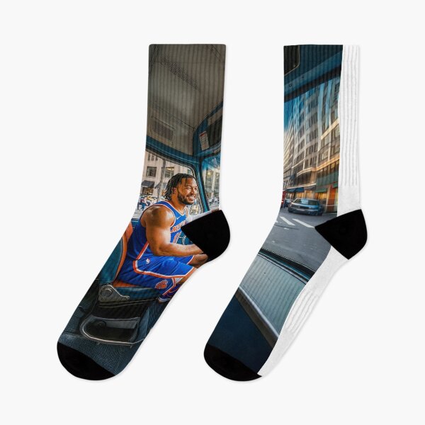 Item preview, Jalen Brunson Making Deliveries With His MVP Trophy designed and sold by Home Decor Art.