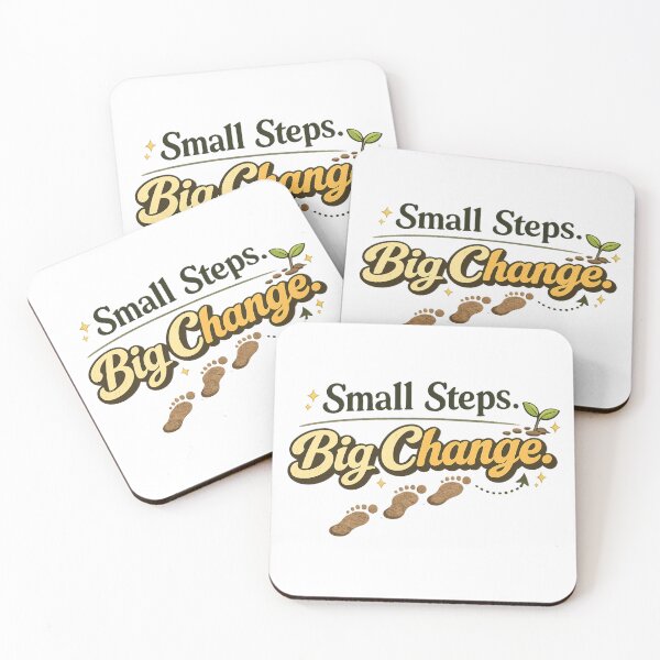 Item preview, Small Steps Big Change nature motif designed and sold by Ahmedsyde.