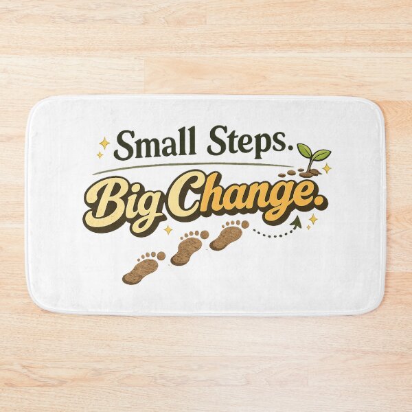 Item preview, Small Steps Big Change nature motif designed and sold by Ahmedsyde.