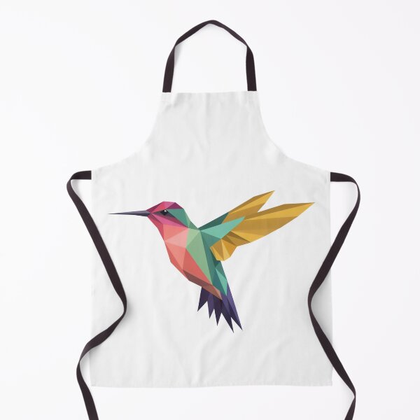 Item preview, Tribal Hummingbird - Colorful Low Poly Hummingbird – Geometric Polygon Bird Art designed and sold by ArcticFoxStudio.