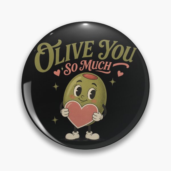 Item preview, Olive You So Much | Cute Olive Pun Retro Design designed and sold by LegacyWave.