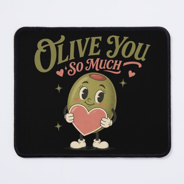 Item preview, Olive You So Much | Cute Olive Pun Retro Design designed and sold by LegacyWave.