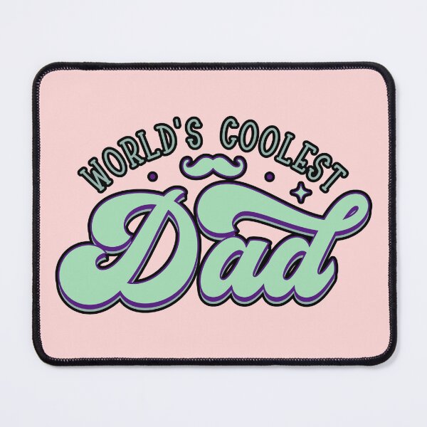 Item preview, Worlds Coolest Dad Retro Groovy Mustache Typography designed and sold by creativerooney.