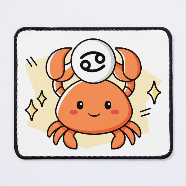Item preview, Cute Kawaii Cancer Zodiac Crab designed and sold by debbiebento.
