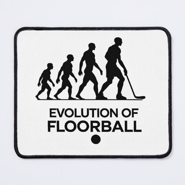 Item preview, Minimalist Floorball Evolution Silhouette Graphic for Players  designed and sold by RareVisuals.