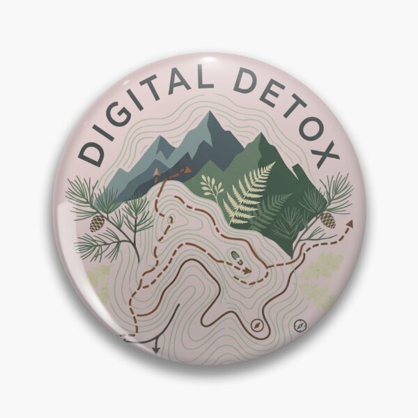 Item preview, Digital Detox Trail Map designed and sold by PosiPrints.