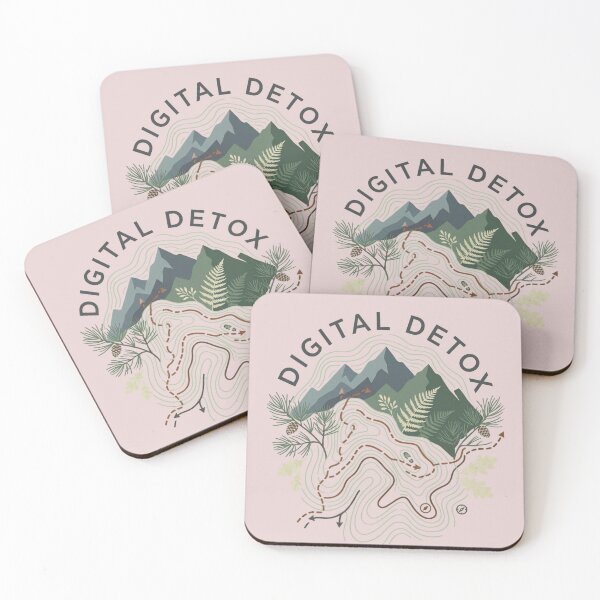 Item preview, Digital Detox Trail Map designed and sold by PosiPrints.