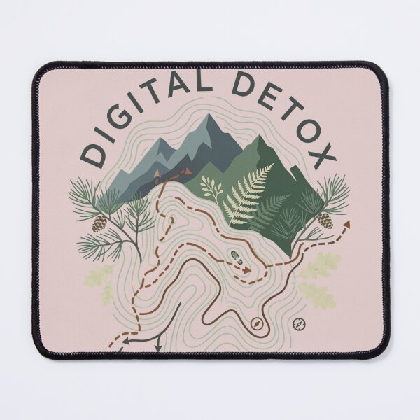 Item preview, Digital Detox Trail Map designed and sold by PosiPrints.