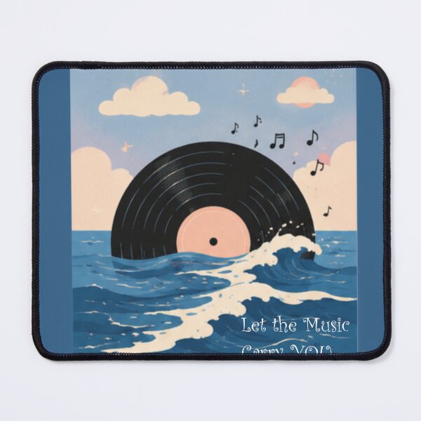 Item preview, Waves and Melodies Vinyl Sticker designed and sold by PrintByte.