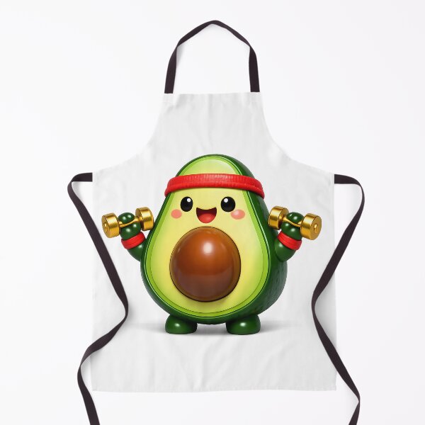 Item preview, Aesthetic 3D Gym Avocado Lifting Dumbbells Fitness Sticker⁠ designed and sold by MIROUZ2000.