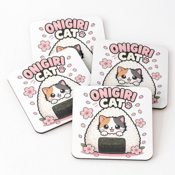 Aperçu de l'œuvre chat onigiri créée et vendue par no kawaii no life.