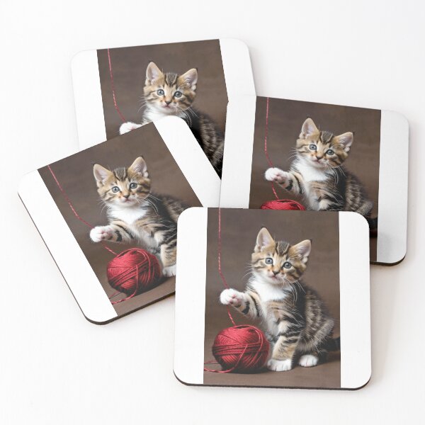 Item preview, Animals - Blue Eyed Tabby Kitten, Tender and Playful Portrait designed and sold by DoodyPets.