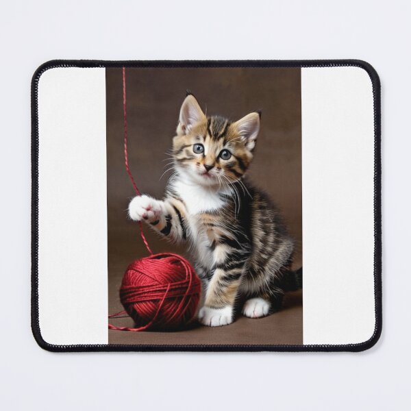 Item preview, Animals - Blue Eyed Tabby Kitten, Tender and Playful Portrait designed and sold by DoodyPets.