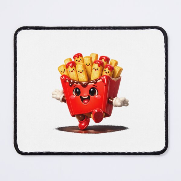 Item preview, Cinematic 3D Cute French Fries Box with Ketchup Sticker designed and sold by MIROUZ2000.