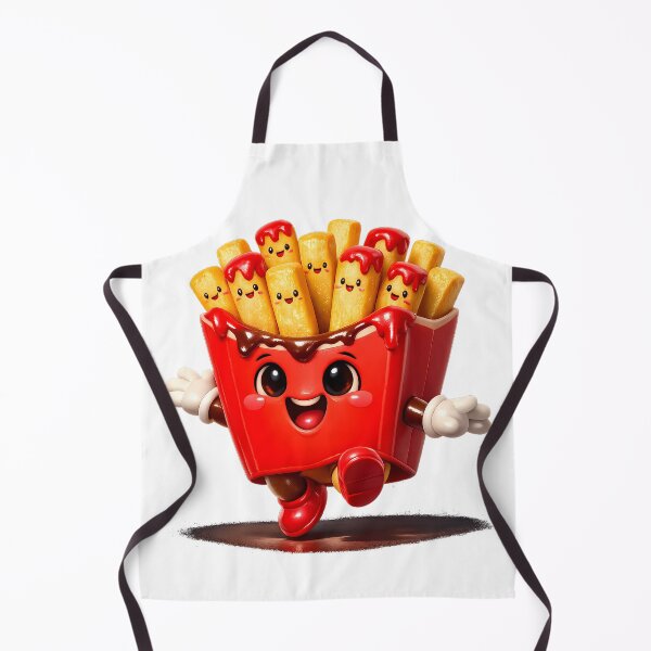 Item preview, Cinematic 3D Cute French Fries Box with Ketchup Sticker designed and sold by MIROUZ2000.
