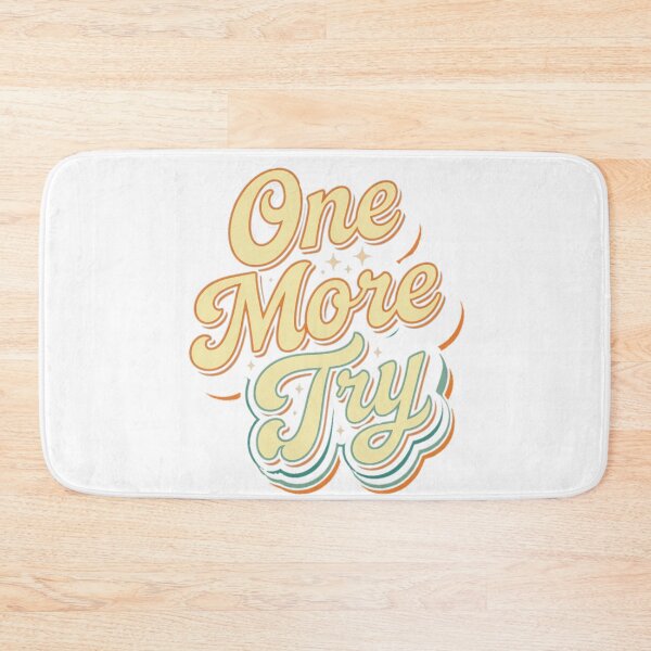 Item preview, One More Try - Inspiring Retro Quote designed and sold by Ahmedsyde.