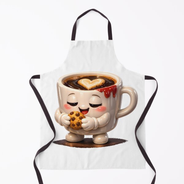 Item preview, Cute 3D Sleepy Coffee Mug Holding Chocolate Cookie Sticker designed and sold by MIROUZ2000.