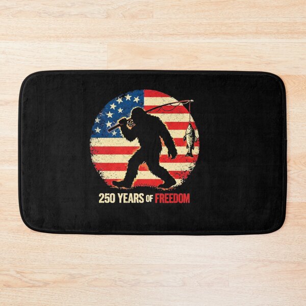 Item preview, Retro Vintage 4th of July Bigfoot American Flag Sasquatch designed and sold by PixelMarrero.