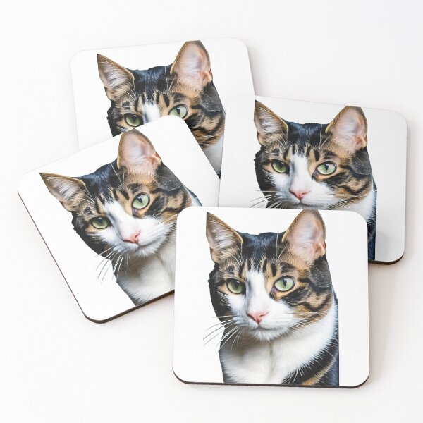 Item preview, Animals - Calico Cat, Serene Portrait with Green Eyes designed and sold by DoodyPets.