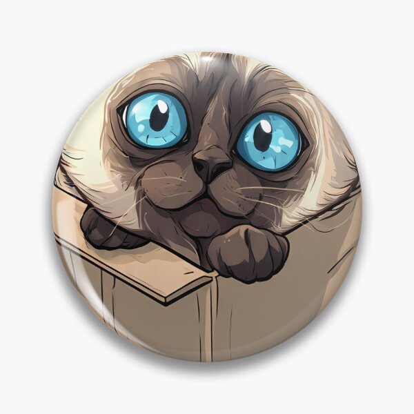Item preview, Siamese Cat in Cardboard Box designed and sold by pumsquare.