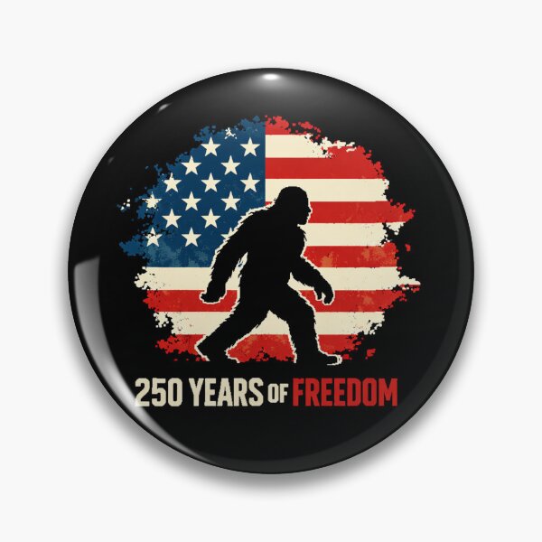 Item preview, Retro Vintage 4th of July Bigfoot American Flag Sasquatch designed and sold by PixelMarrero.
