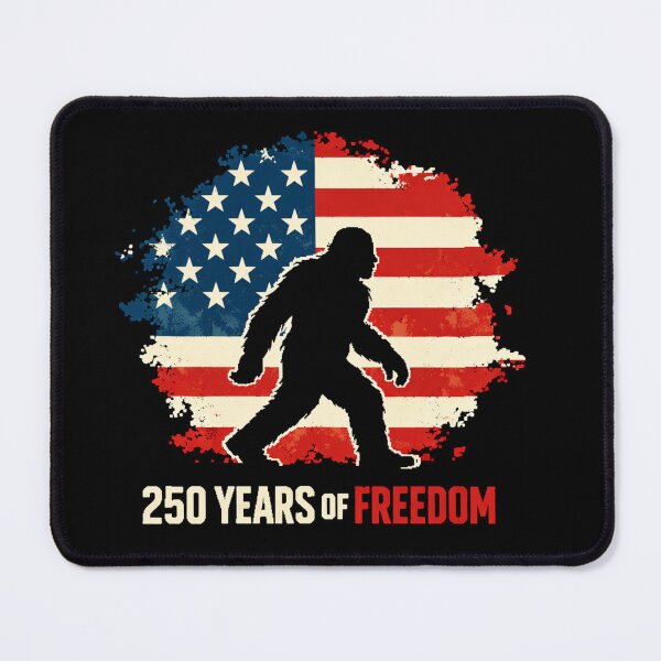 Item preview, Retro Vintage 4th of July Bigfoot American Flag Sasquatch designed and sold by PixelMarrero.