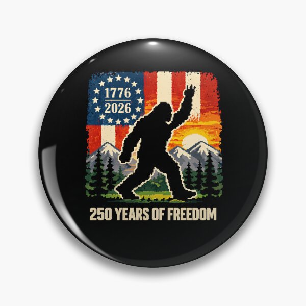 Item preview, Retro Vintage 4th of July Bigfoot American Flag Sasquatch designed and sold by PixelMarrero.
