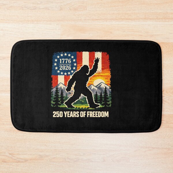 Item preview, Retro Vintage 4th of July Bigfoot American Flag Sasquatch designed and sold by PixelMarrero.