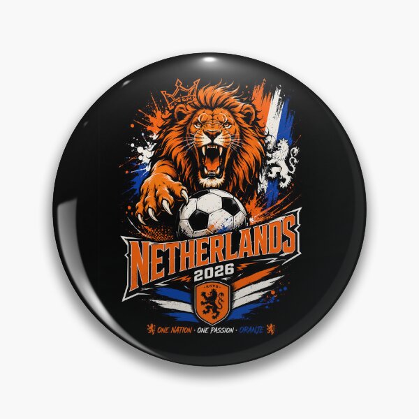 Item preview, Netherlands, Fierce Lion, Passion for Football 2026 designed and sold by Imprearte.