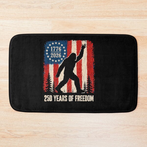 Item preview, Retro Vintage 4th of July Bigfoot American Flag Sasquatch designed and sold by PixelMarrero.