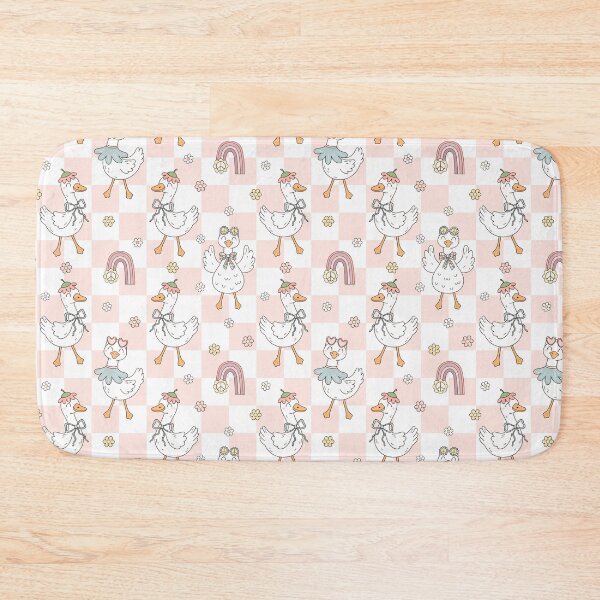 Item preview, Retro Silly Goose - Checkered Pattern designed and sold by Julza Art.