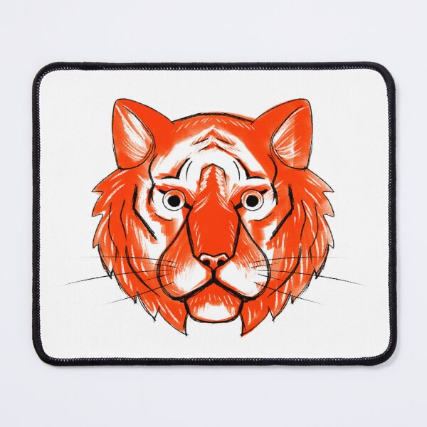 Item preview, Vibrant Orange Tiger Head Illustration designed and sold by Pryhozha.