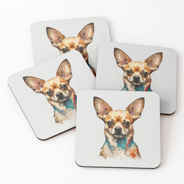 Item preview, Geometric Chihuahua - Modern Pet Art designed and sold by Tklezardesigns.