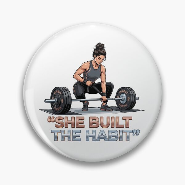 Item preview, Unstoppable "She Built The Habit" Women's Fitness! designed and sold by pradeepvisuals.