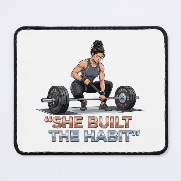 Item preview, Unstoppable "She Built The Habit" Women's Fitness! designed and sold by pradeepvisuals.