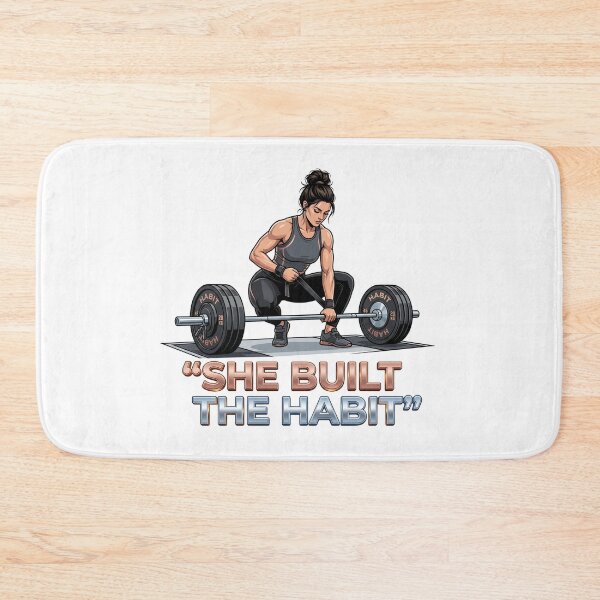 Item preview, Unstoppable "She Built The Habit" Women's Fitness! designed and sold by pradeepvisuals.