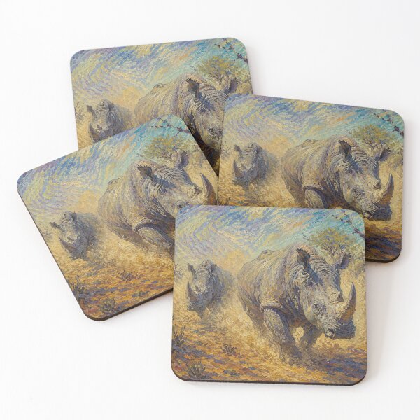 Item preview, Rhinos in the Dust designed and sold by Kipepeo2025.