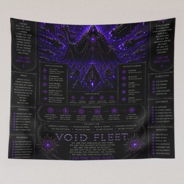 Item preview, Cyberpunk Void Fleet Neon Purple Interstellar Spaceship Art designed and sold by RiteshCenter .