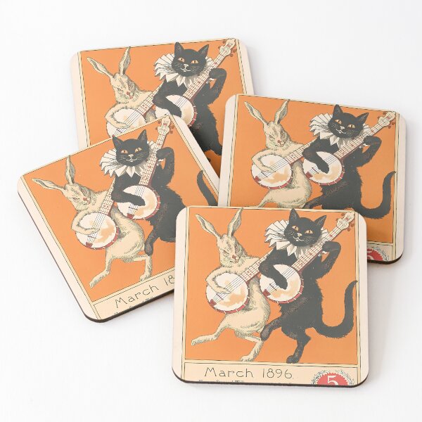 Item preview, Black Cat Portrait 1896 | Cat Art designed and sold by GammaRay.