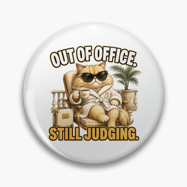 Item preview, Luxury Cat Out of Office Funny Travel Gift designed and sold by Gentlestate.