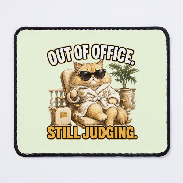 Item preview, Luxury Cat Out of Office Funny Travel Gift designed and sold by Gentlestate.