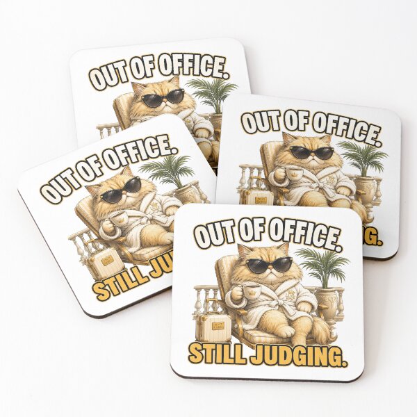 Item preview, Luxury Cat Out of Office Funny Travel Gift designed and sold by Gentlestate.